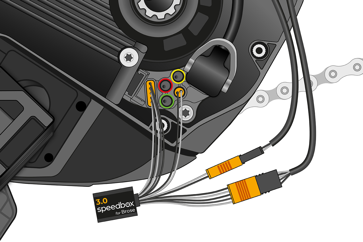 SpeedBox 3.1 Per E-Bike - Compatibile Con Motori Brose, Specialized, SRAM Powertrain, Kit Tuning Per Velocità Illimitata
